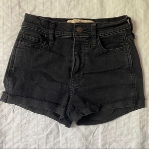 Hollister Black High Rise Short-Short